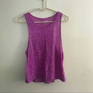 Solid purple tank top
